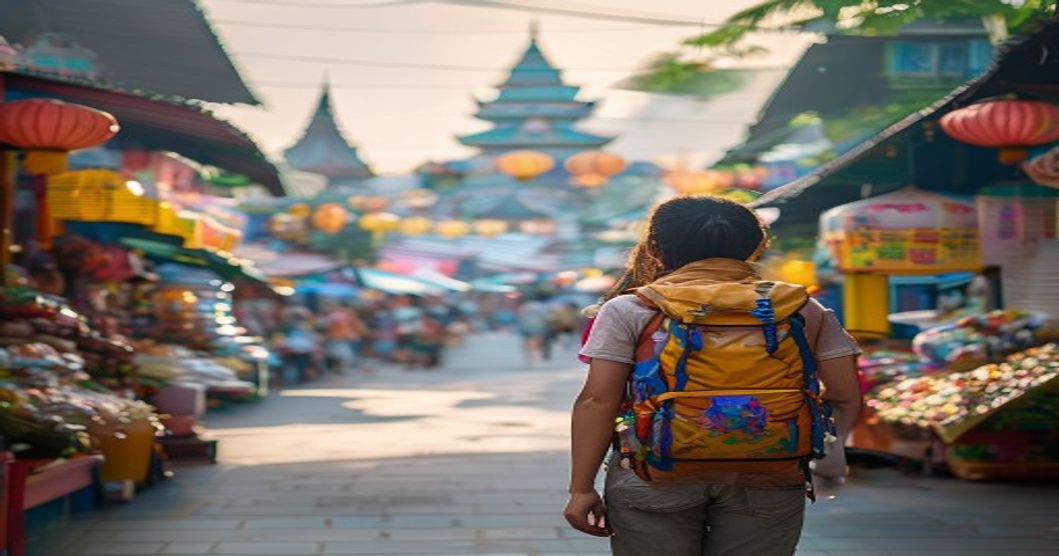 Lightweight travel backpack under 2kg packed and ready for Southeast Asia budget backpacking trip