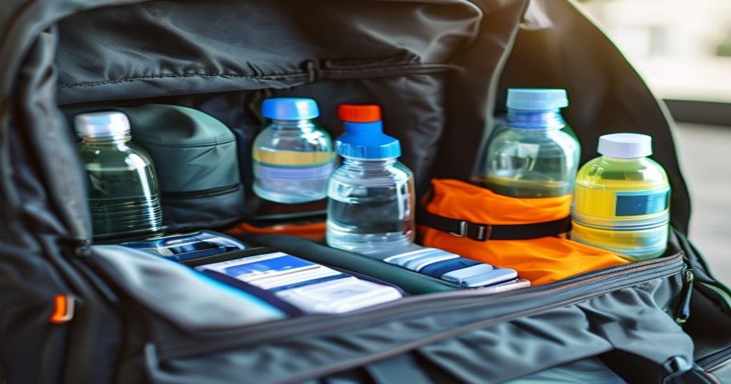 Organized packing system for wildfire season travel with essential safety and comfort gear