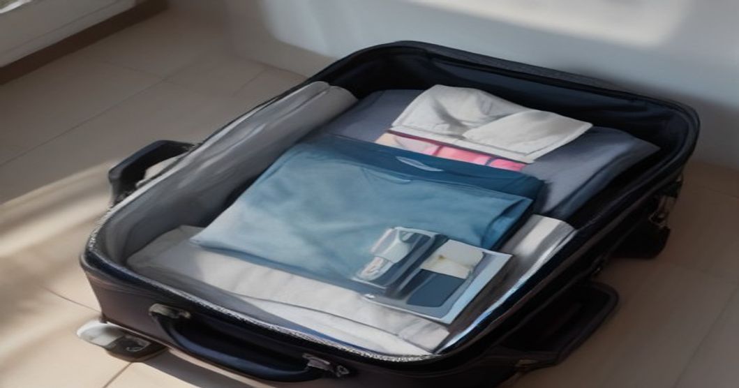 Open suitcase with travel essentials and a credit card, representing best travel credit card perks for frequent travelers